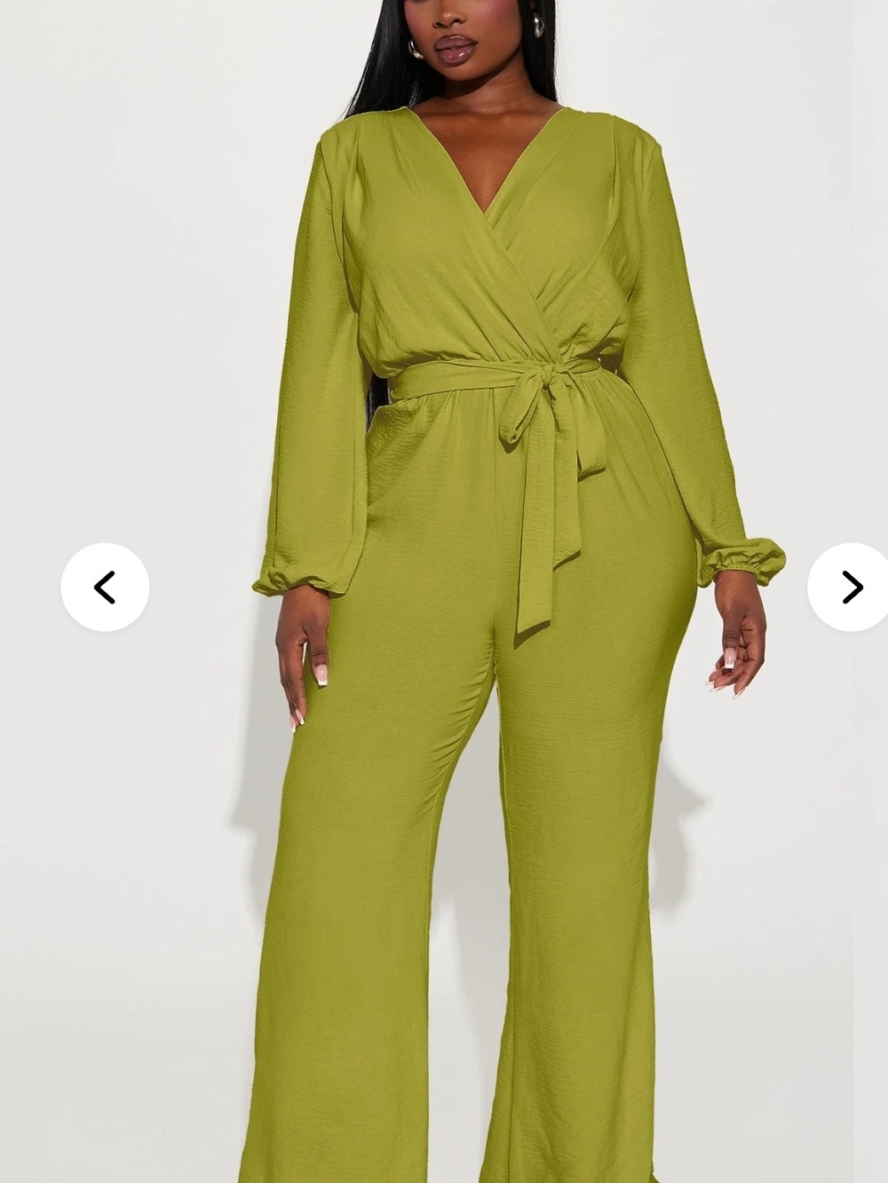 Fashion Nova Women's 1X Millie Jumpsuit - Green